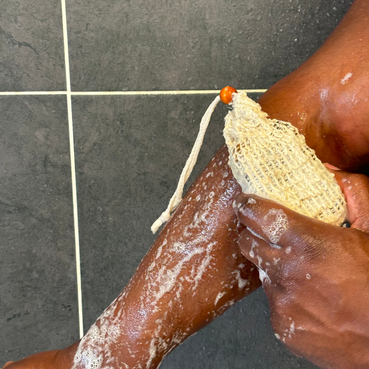 Plant Fibre Bag To Maximise Exfoliation, Clear Pores and Prevent Soap Clumping